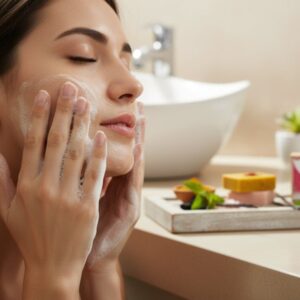 Secret Mantra By Nature Natural Soap Set, Trio Pack with Haldi Zafran, Himalayan Pink Salt with Vanilla, Charcoal with Mint, Handmade, 100% Chemical-free