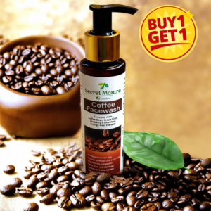 Secret Mantra By nature Coffee Facewash with Coffee Bean, Grape Fruit, Mulberry and Aloe Vera, 100 ml