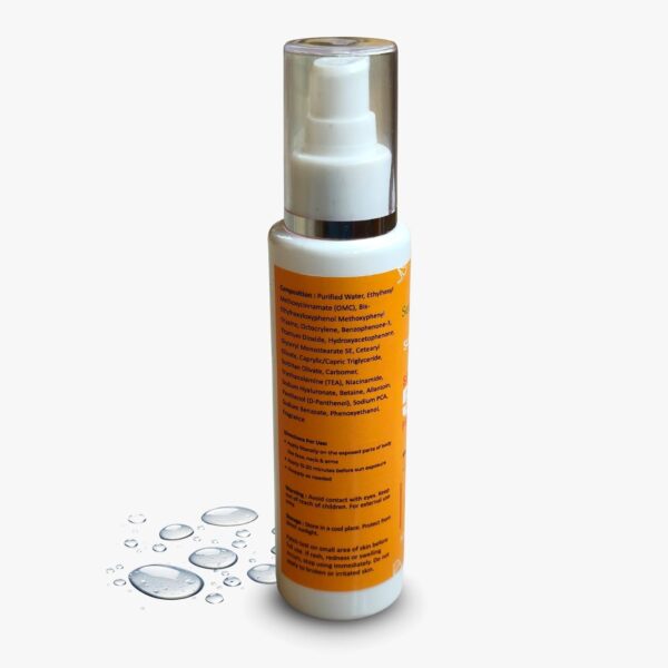 secret mantra by nature spf 50+ sunscreen gel with uva/uvb protection and onion shampoo with vitamin b5, 100ml combo pack