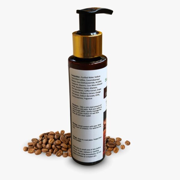 secret mantra by nature onion shampoo and coffee facewash set, 100 ml each, with natural extracts and vitamins combo pack