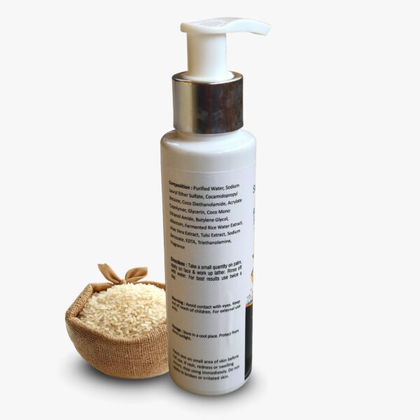 secret mantra by nature onion shampoo and rice water face wash combo pack, 100 ml each